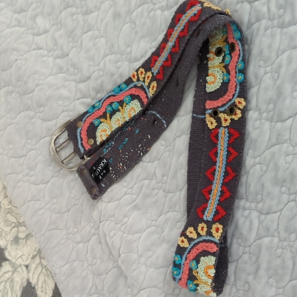 Krauss for Sundance Accessories Sundance Wool Hand Stitched Belt